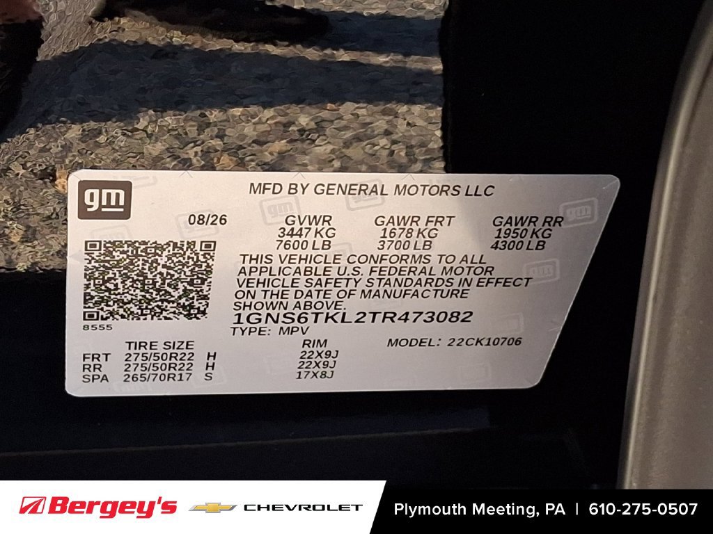 New 2026 Chevrolet Tahoe High Country AWD/4WD image 17