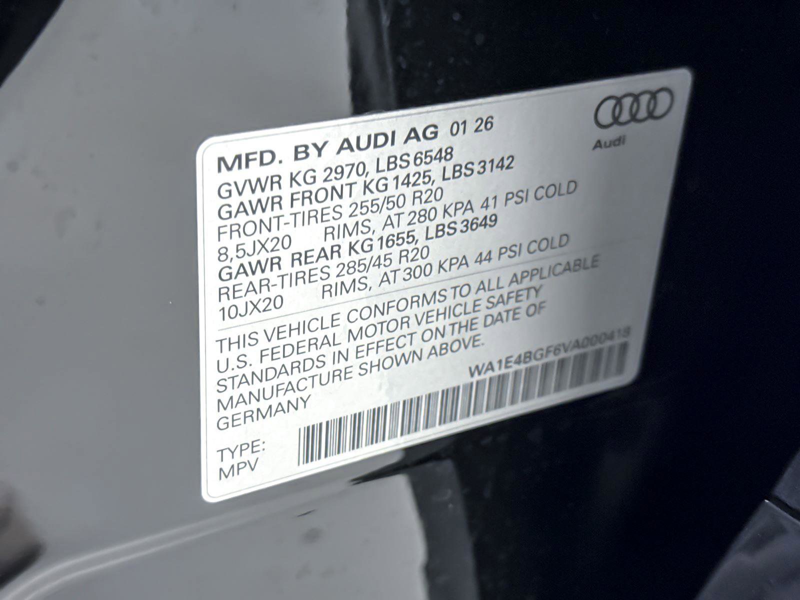 New 2027 Audi Q6 e-tron Premium Plus image 28