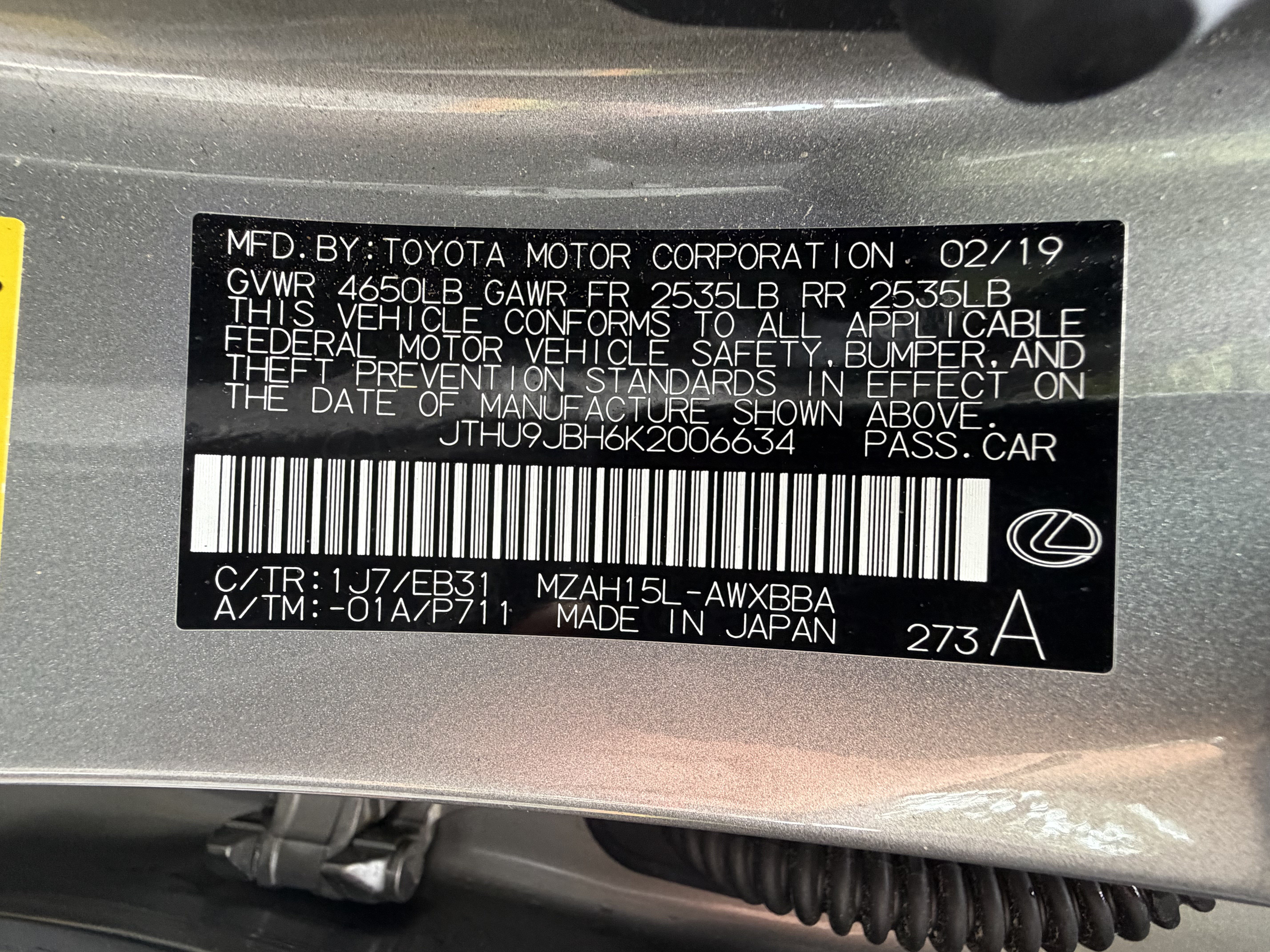 Used 2019 Lexus UX 250h F Sport w/ F Sport Premium Package AWD/4WD image 51