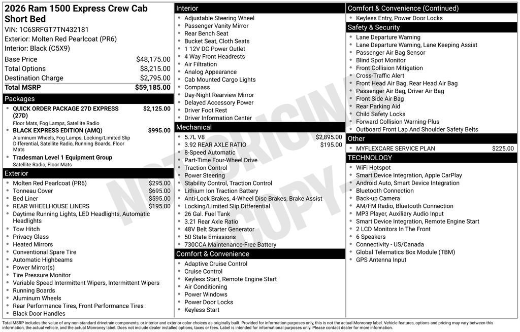 New 2026 RAM 1500 Express AWD/4WD image 25