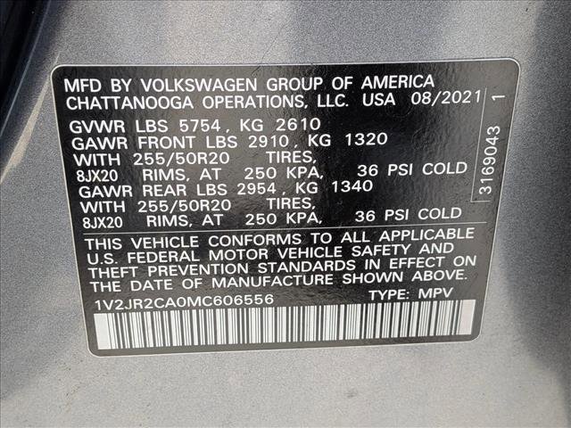 Used 2021 Volkswagen Atlas SE w/ Panoramic Sunroof Package FWD image 26