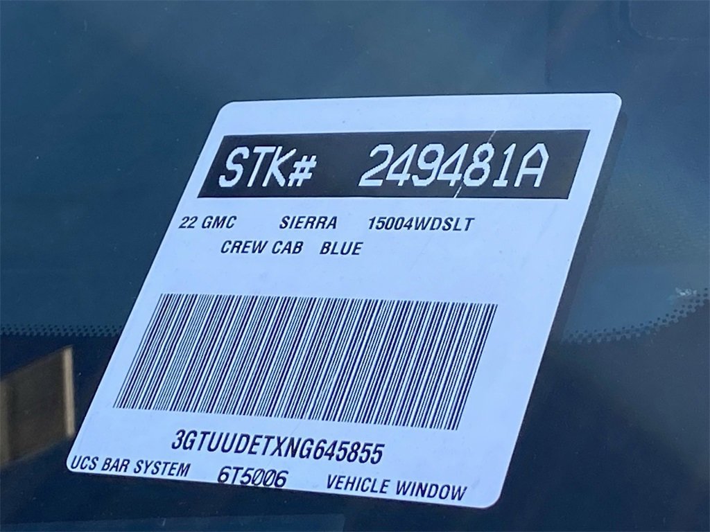 Used 2022 GMC Sierra 1500 SLT w/ SLT Premium Plus Package image 34