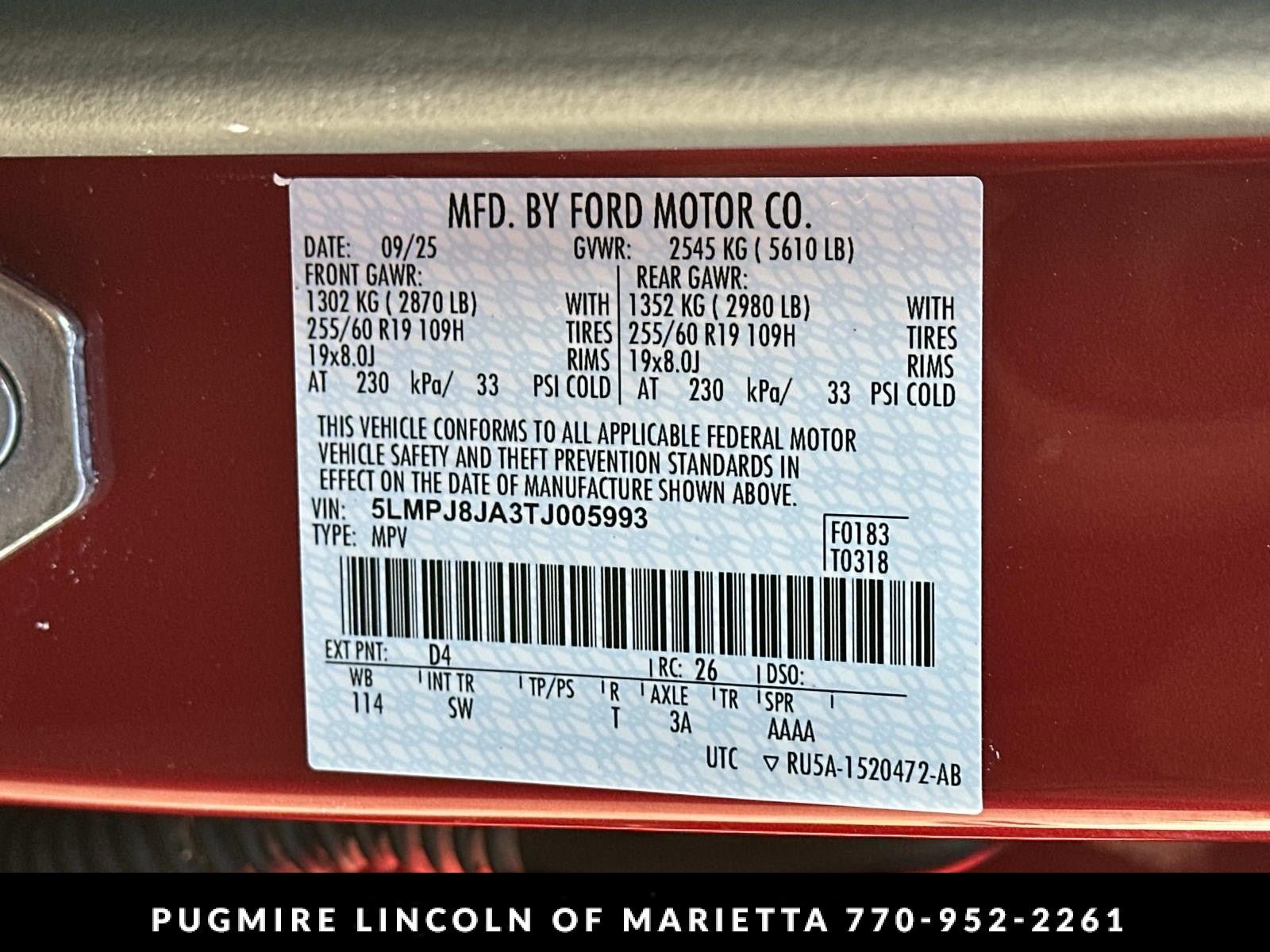 New 2026 Lincoln Nautilus Premier AWD/4WD image 34
