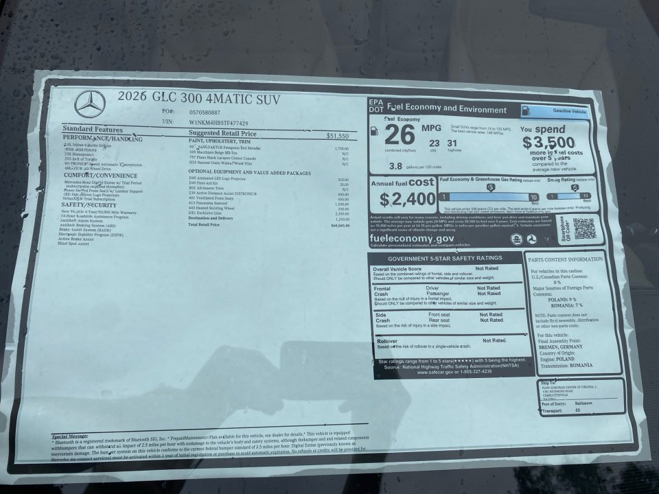 New 2026 Mercedes-Benz GLC 300 4MATIC image 33