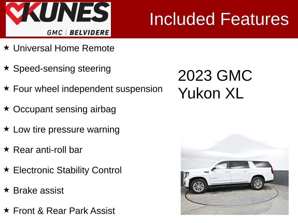 Used 2023 GMC Yukon XL SLT w/ SLT Luxury Package AWD/4WD image 3