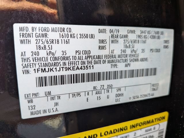 Certified 2019 Ford Expedition Max XLT AWD/4WD image 23