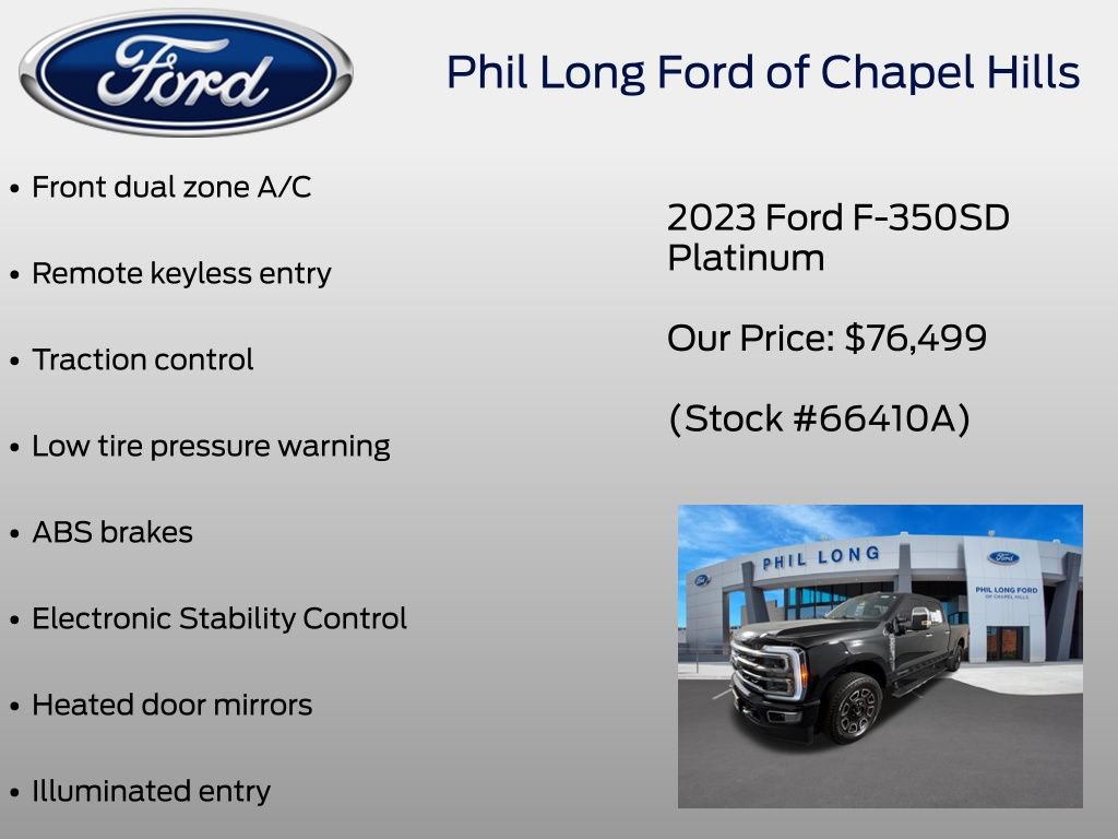Certified 2023 Ford F350 Platinum w/ FX4 Off-Road Package AWD/4WD image 40