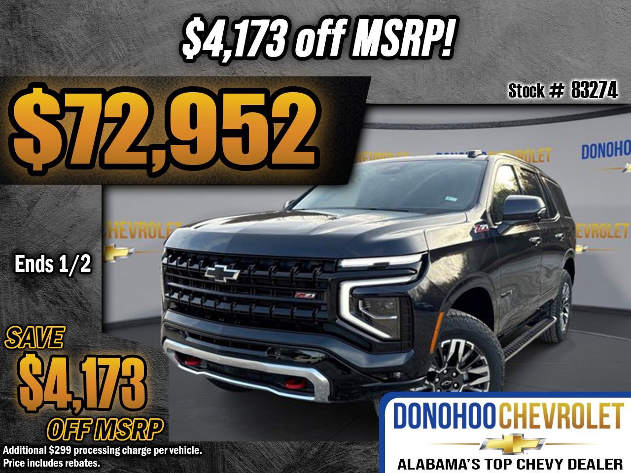 New 2026 Chevrolet Tahoe Z71 w/ Comfort Package image 1