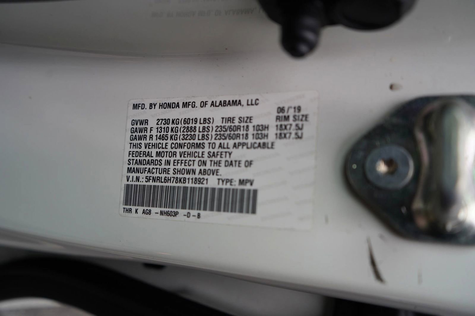 Used 2019 Honda Odyssey EX-L image 9