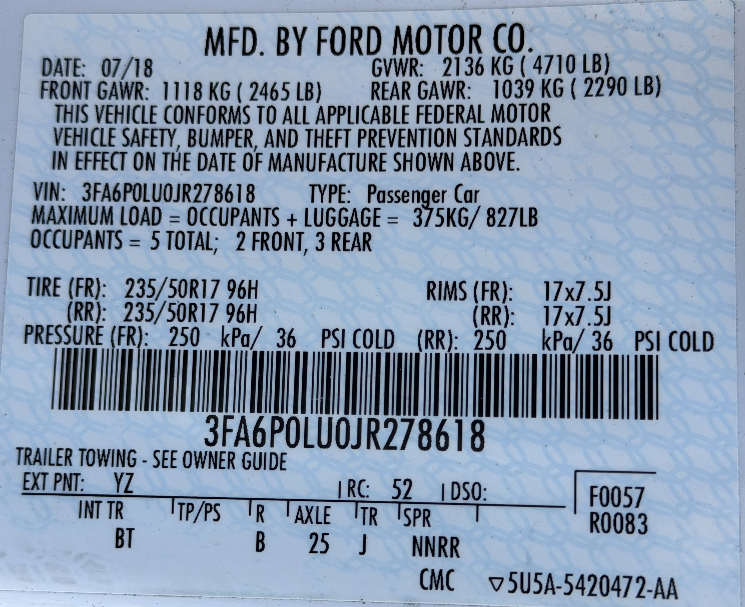 Used 2018 Ford Fusion SE w/ Equipment Group 602A FWD image 37