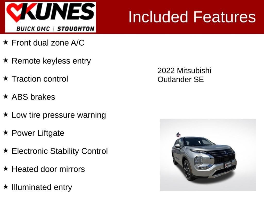 Used 2022 Mitsubishi Outlander SE AWD/4WD image 4