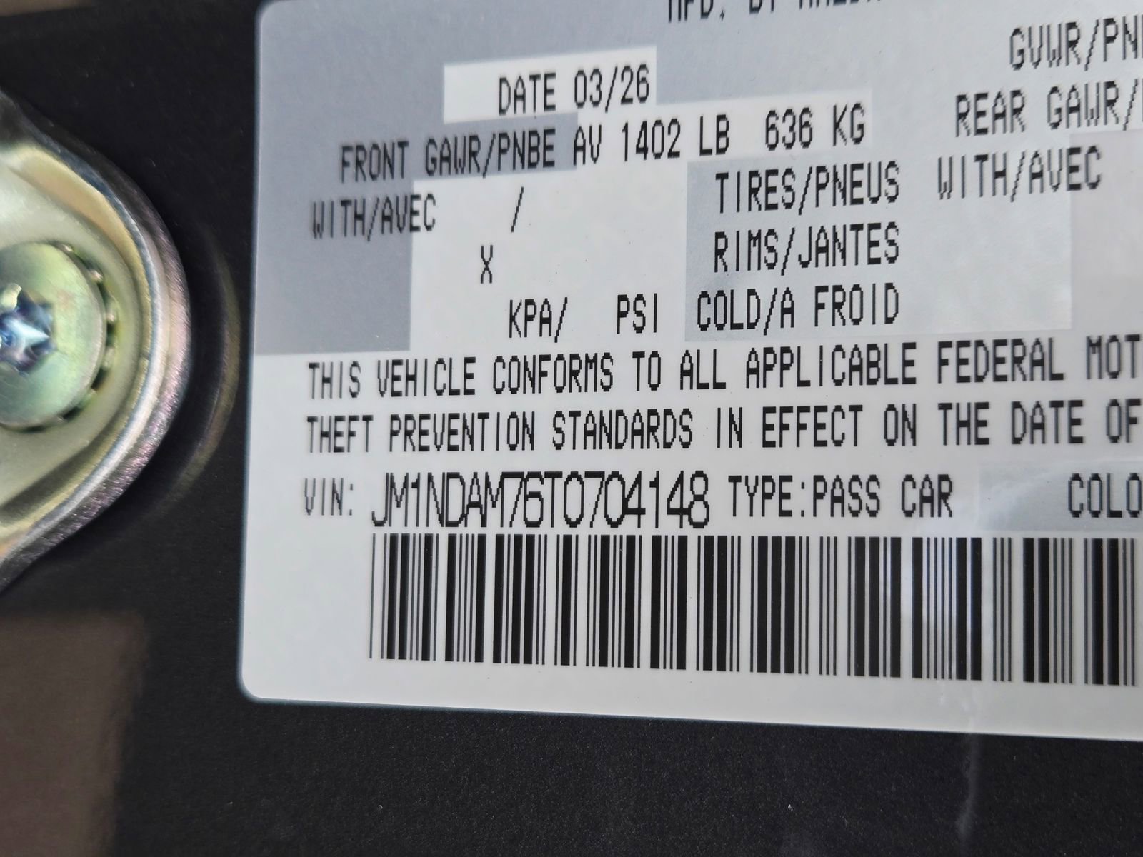 New 2026 MAZDA MX-5 Miata RF Grand Touring RWD image 21