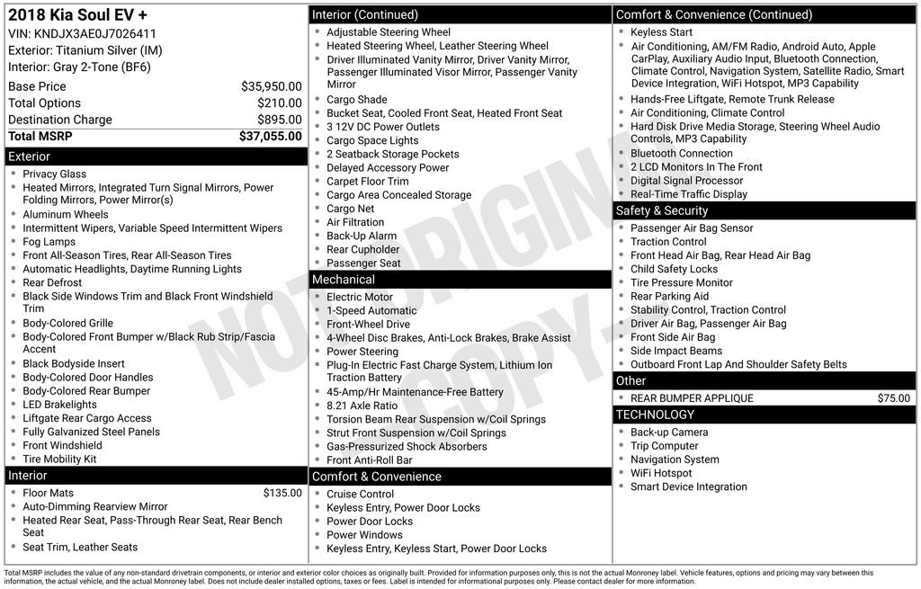 Used 2018 Kia Soul EV + image 6