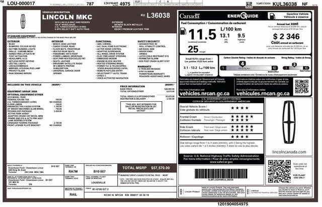 Used 2019 Lincoln MKC Reserve w/ MKC Technology Package image 27