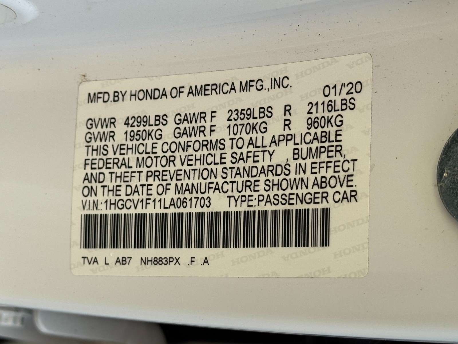 Used 2020 Honda Accord LX image 39