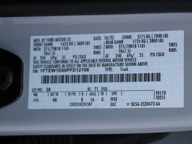 Used 2023 Ford F150 Tremor w/ Equipment Group 402A High image 31