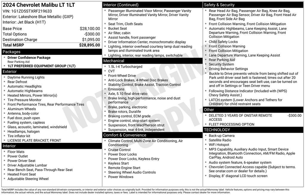 Used 2024 Chevrolet Malibu LT FWD image 29