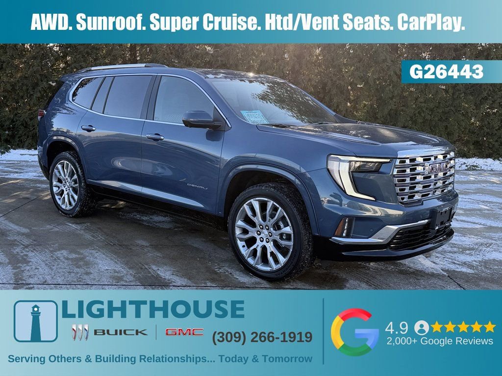 New 2026 GMC Acadia Denali w/ Super Cruise Package