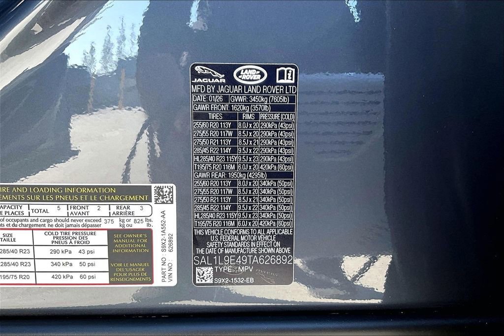 Certified 2026 Land Rover Range Rover Sport Dynamic SE AWD/4WD image 8