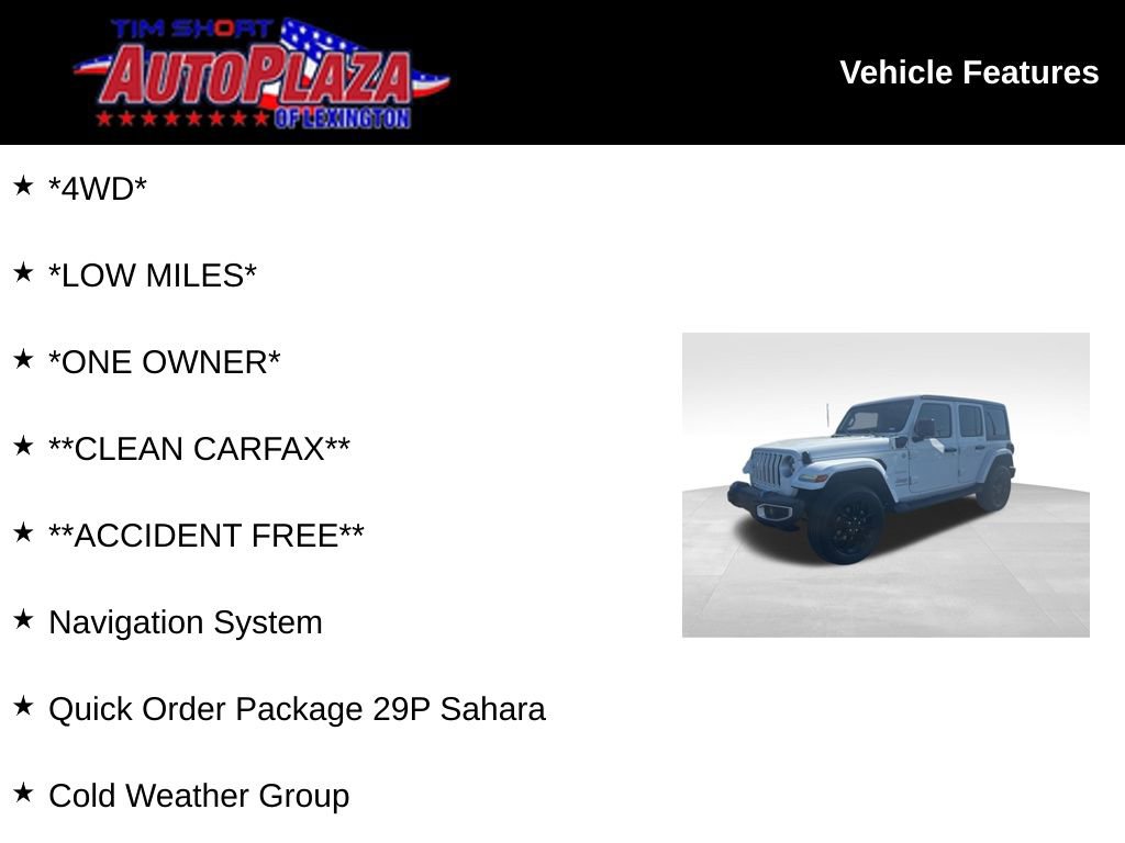 Used 2023 Jeep Wrangler Unlimited Sahara w/ Cold Weather Group AWD/4WD image 7