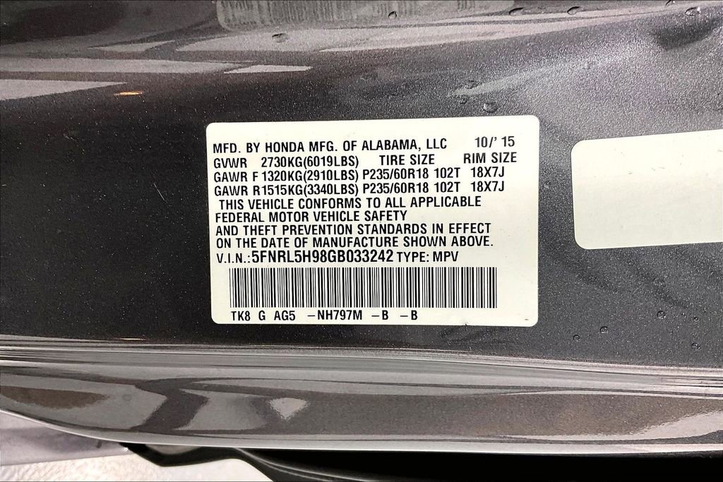 Used 2016 Honda Odyssey Touring image 43