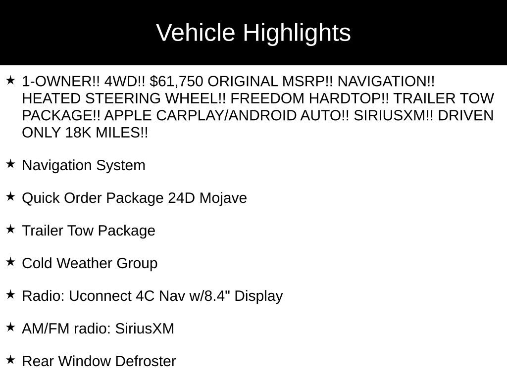 Used 2023 Jeep Gladiator Mojave w/ Cold Weather Group AWD/4WD image 34