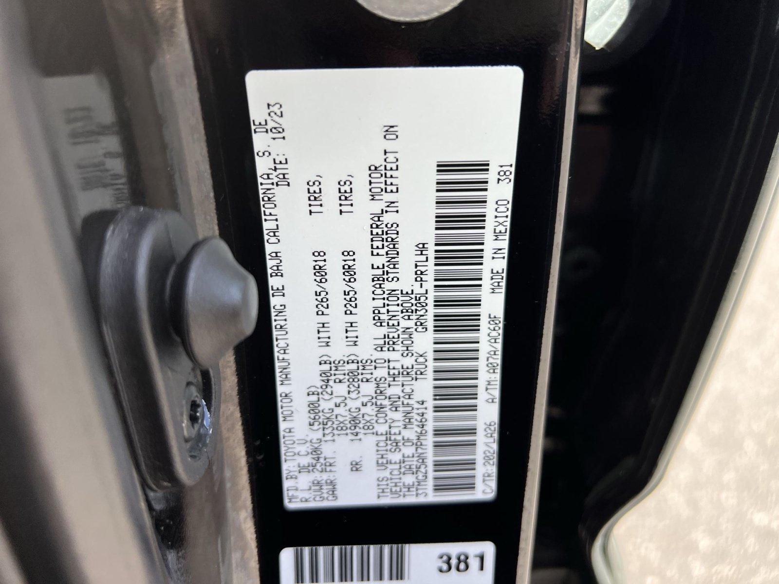 Used 2023 Toyota Tacoma Limited w/ Nightshade Package AWD/4WD image 28