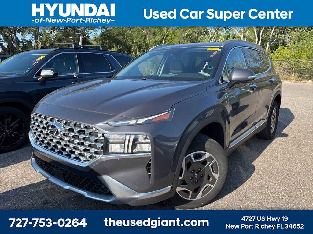 Used 2021 Hyundai Santa Fe Blue