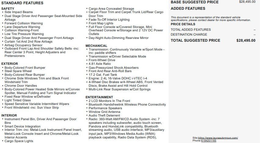 Used 2015 Honda Accord EX-L image 2