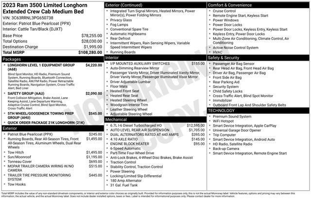 Used 2023 RAM 3500 Limited image 21