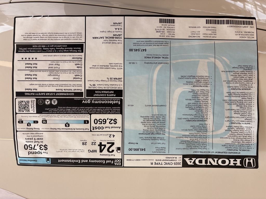 New 2025 Honda Civic Type R image 26