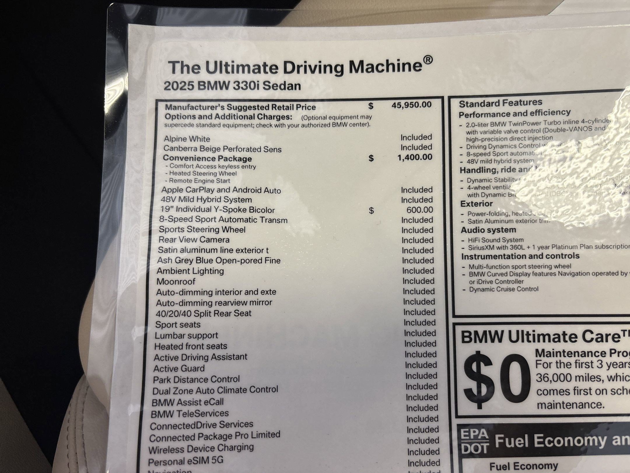 Used 2025 BMW 330i Sedan w/ Convenience Package image 35