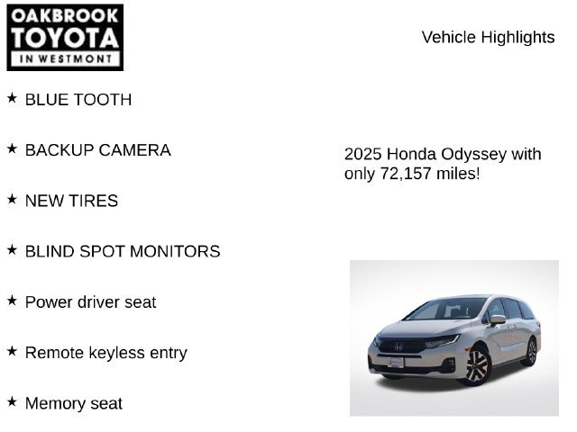 Used 2025 Honda Odyssey EX-L image 5