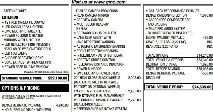 Used 2021 GMC Sierra 1500 Denali w/ Denali Ultimate Package image 2