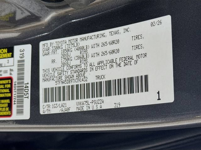 New 2026 Toyota Tundra Platinum AWD/4WD image 32