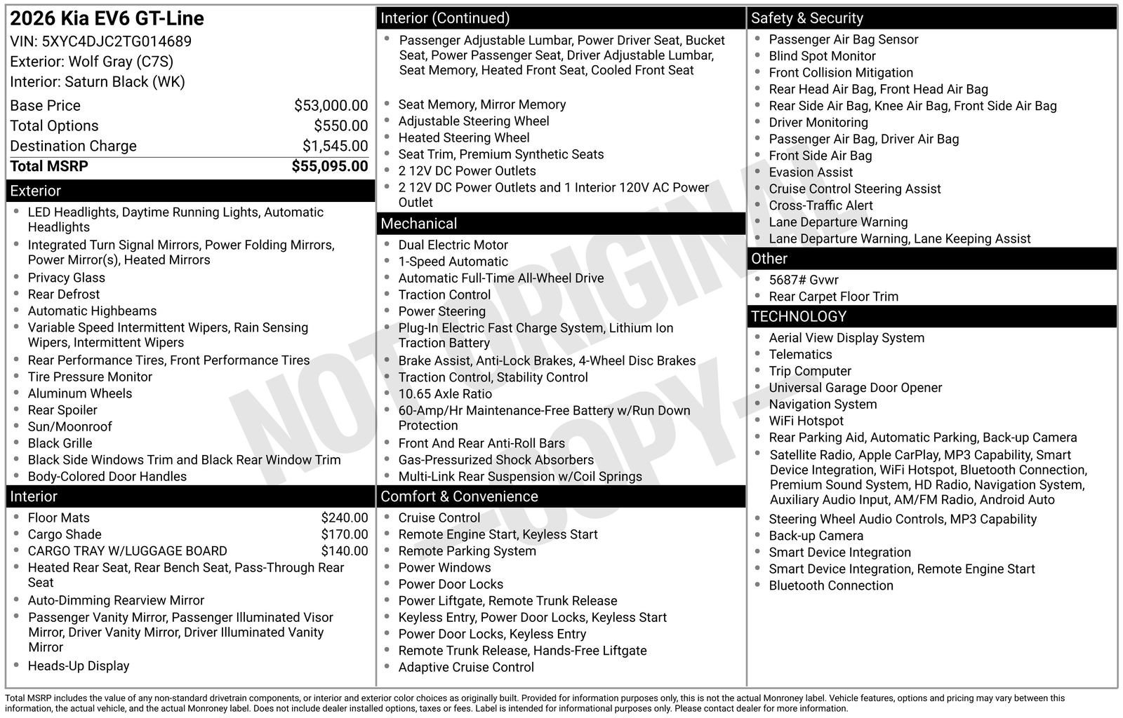New 2026 Kia EV6 GT-Line AWD/4WD image 31