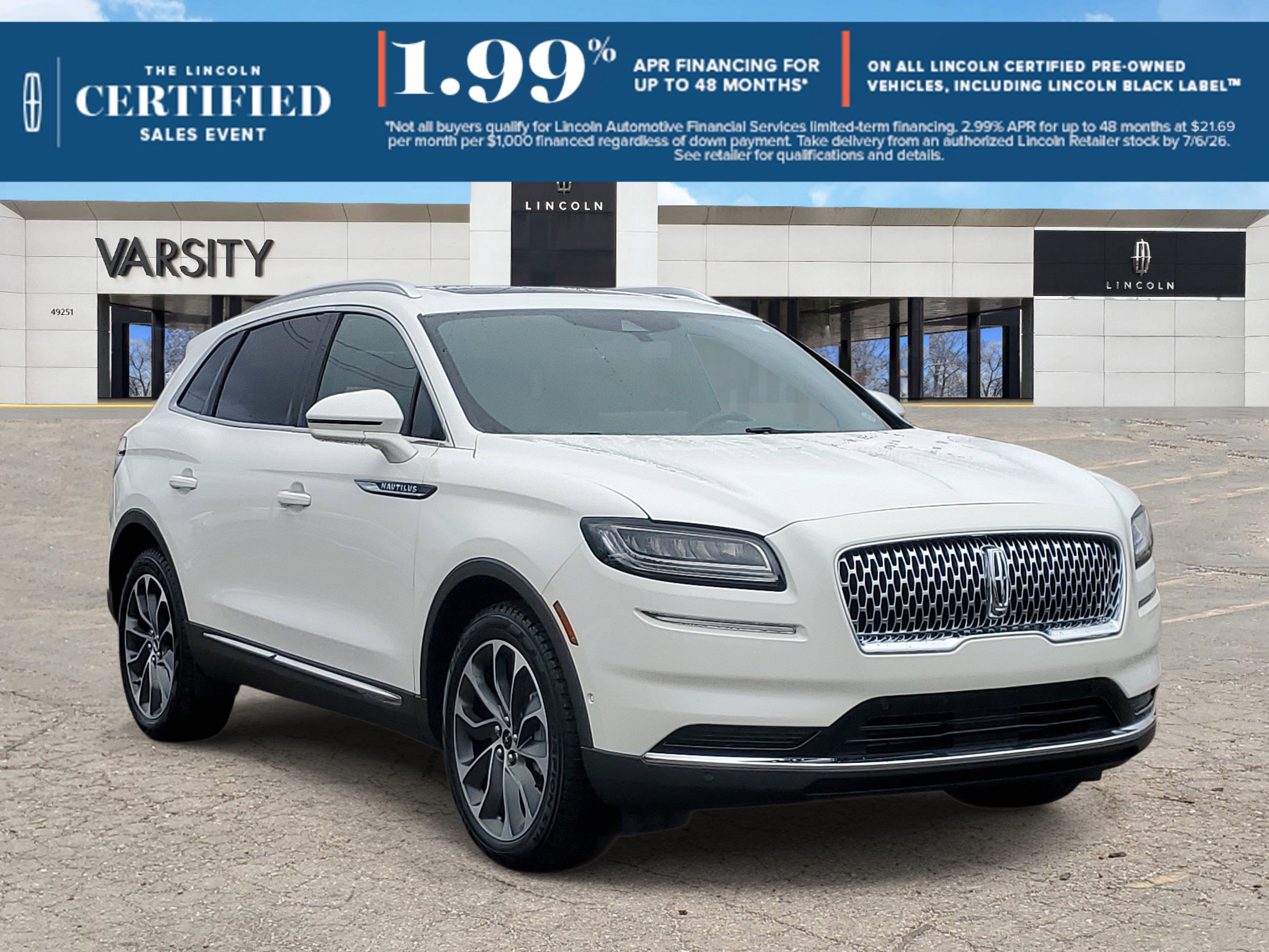 Certified 2023 Lincoln Nautilus Reserve w/ Equipment Group 201A