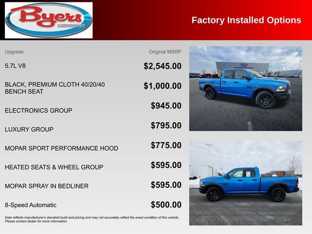 Used 2024 RAM 1500 Classic Warlock w/ Electronics Group image 10