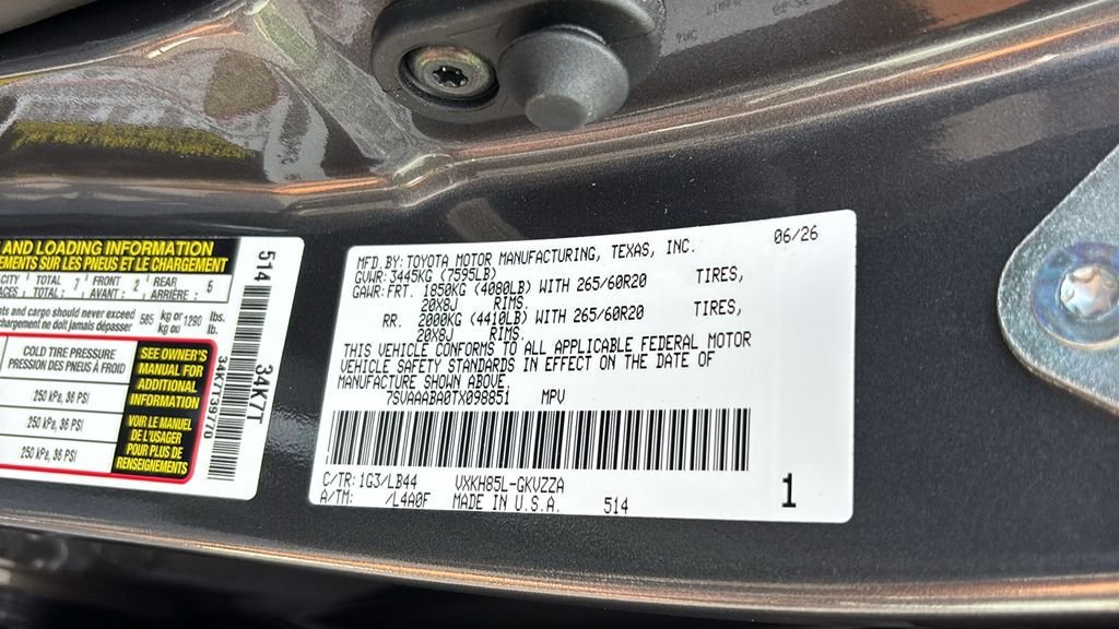 New 2026 Toyota Sequoia 1794 Edition AWD/4WD image 37