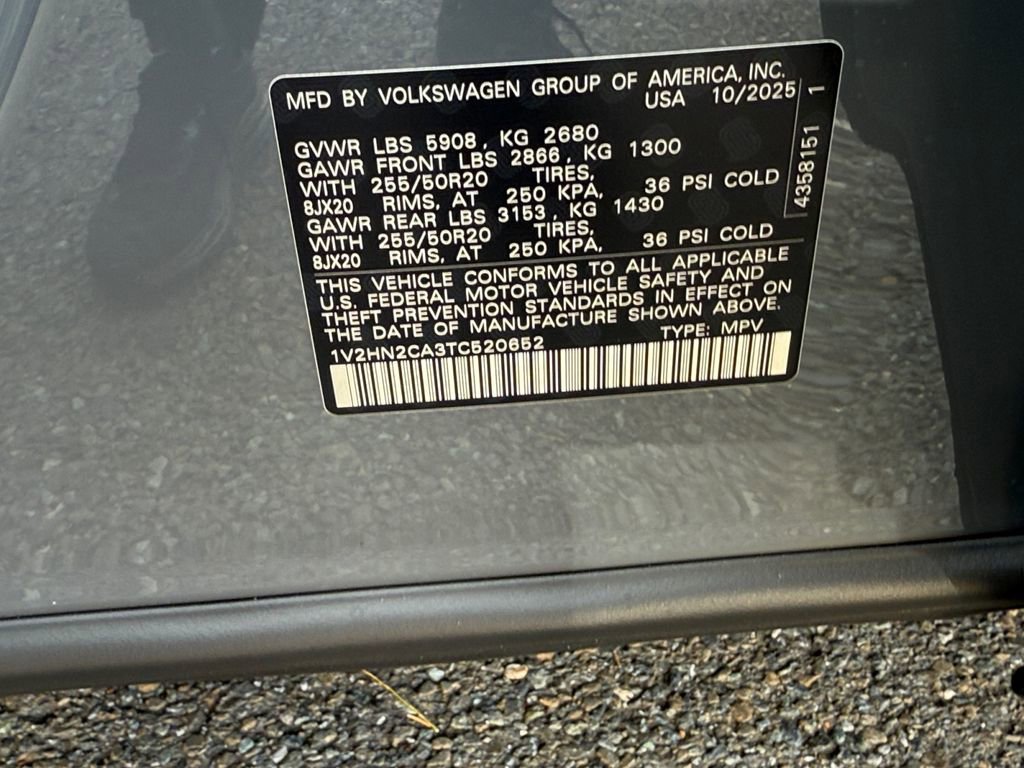 New 2026 Volkswagen Atlas SE image 20