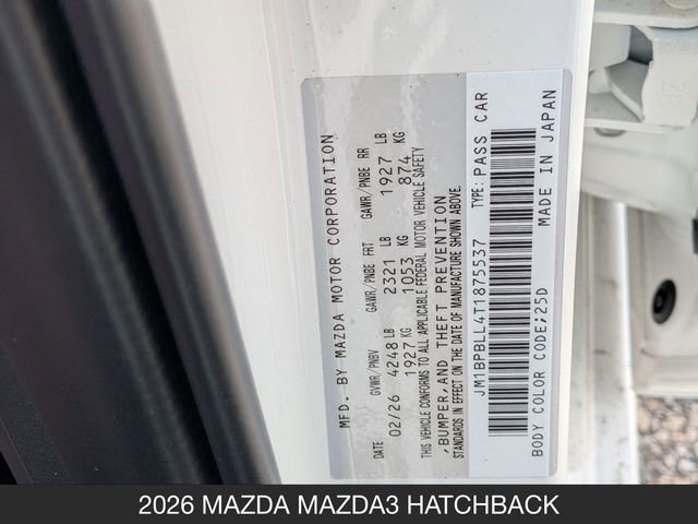 New 2026 MAZDA MAZDA3 Carbon AWD/4WD image 31