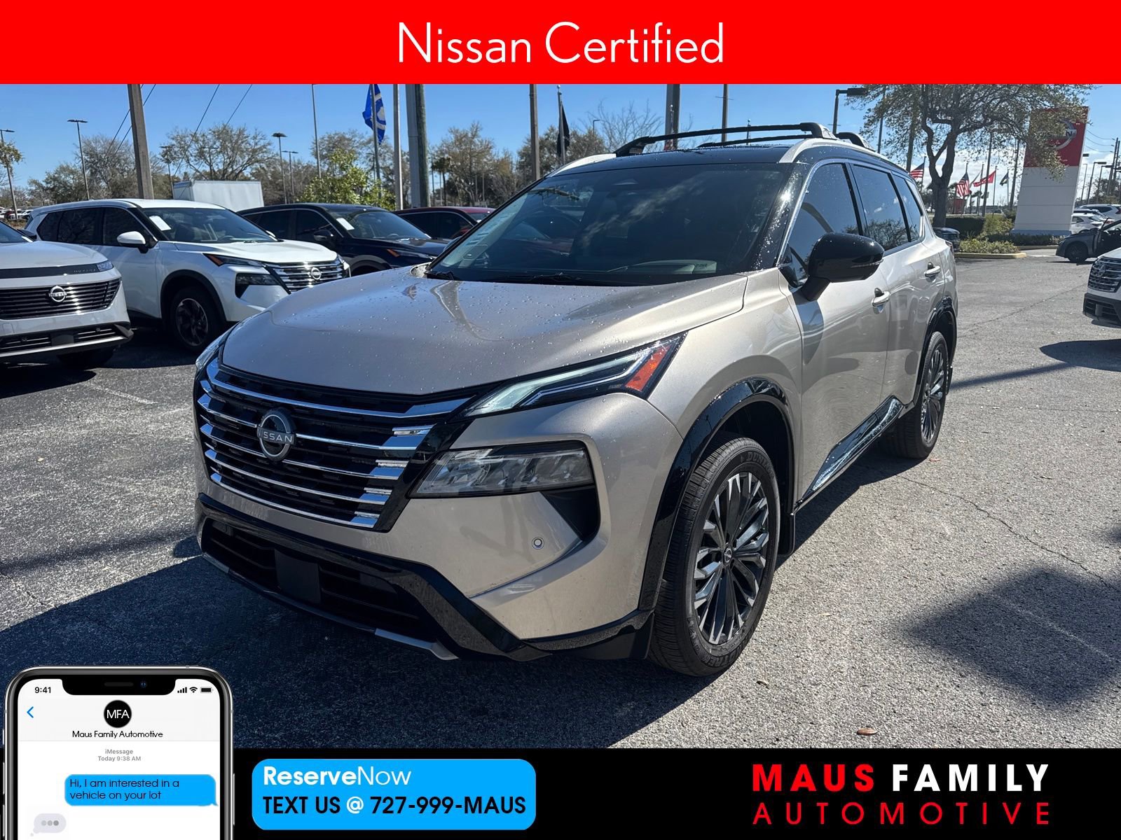 Certified 2026 Nissan Rogue Platinum w/ Platinum Premium Package 360° Tour