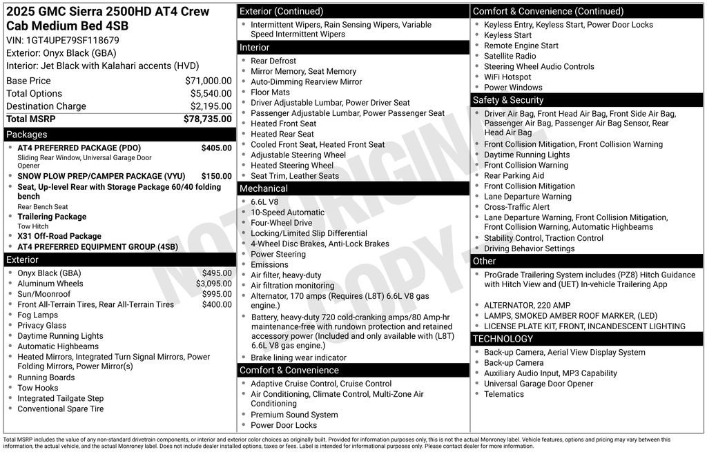 Used 2025 GMC Sierra 2500 AT4 w/ AT4 Preferred Package AWD/4WD image 31