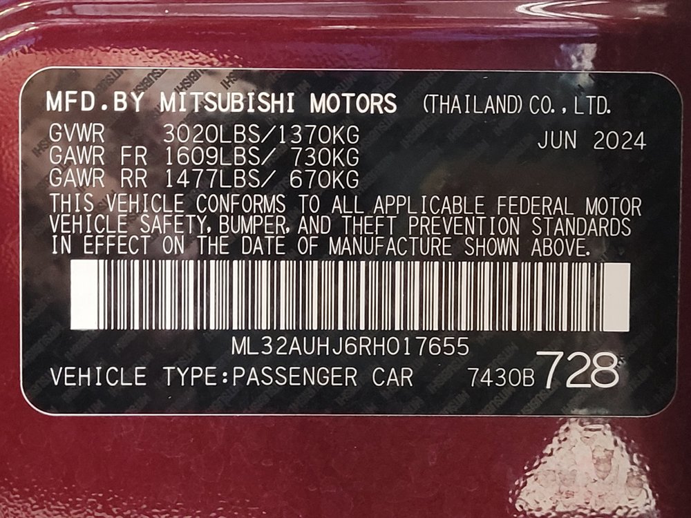 Used 2024 Mitsubishi Mirage ES FWD image 33