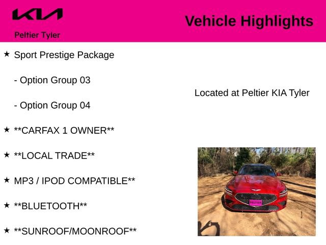 Used 2023 Genesis G70 3.3T w/ Sport Prestige Package image 7