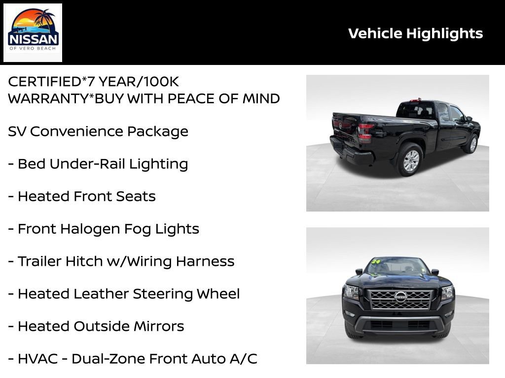 Certified 2024 Nissan Frontier SV w/ SV Convenience Package image 19