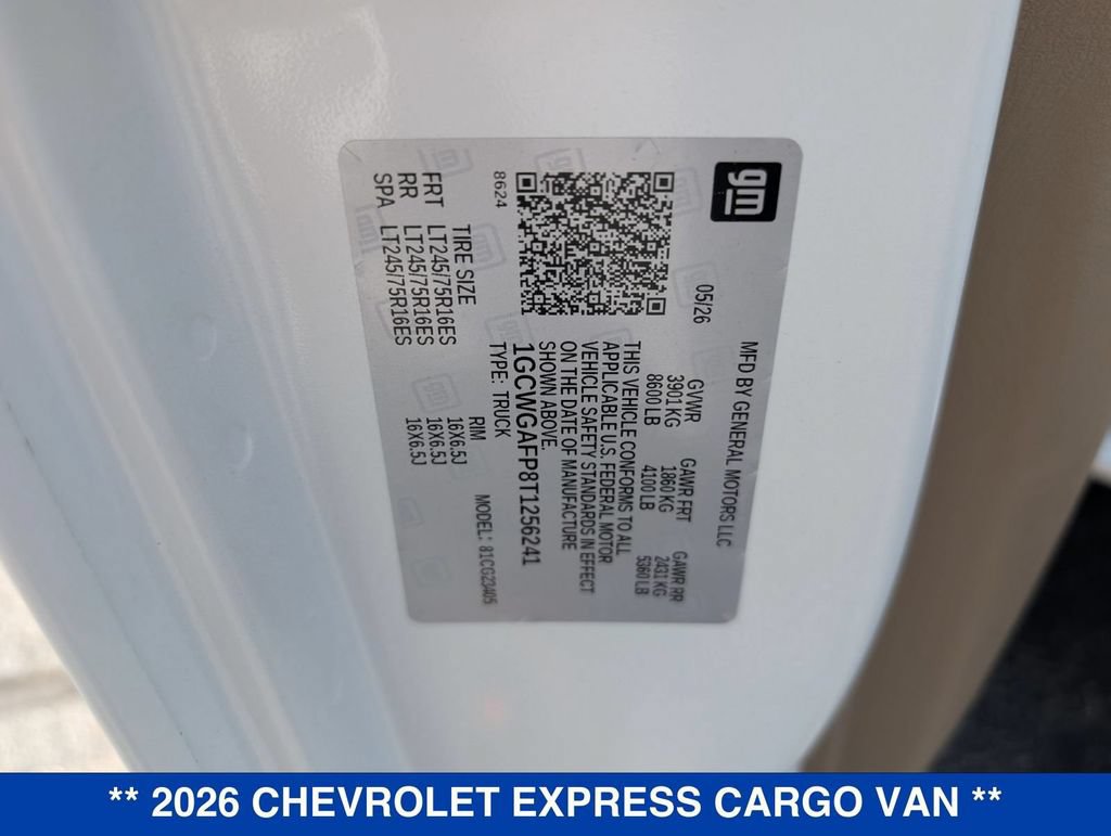 New 2026 Chevrolet Express 2500 w/ Driver Convenience Package RWD image 28