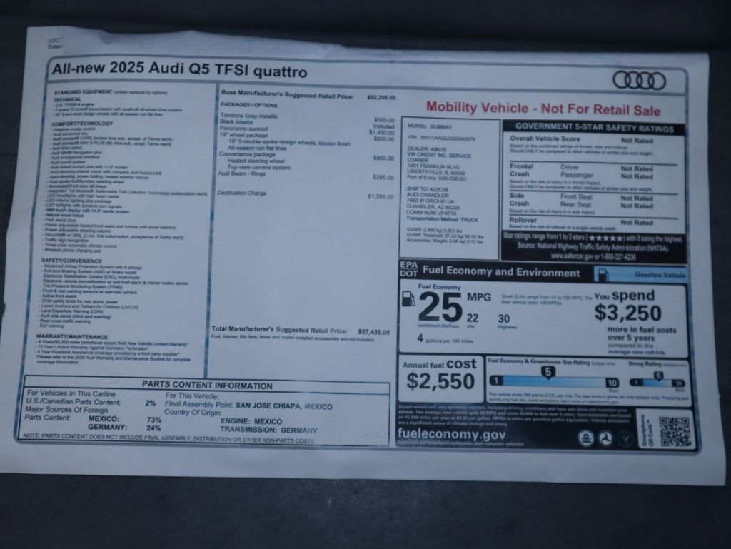 Used 2025 Audi Q5 Premium w/ Convenience Package image 10