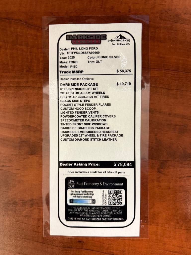 New 2025 Ford F150 XLT w/ Equipment Group 301A Standard AWD/4WD image 3