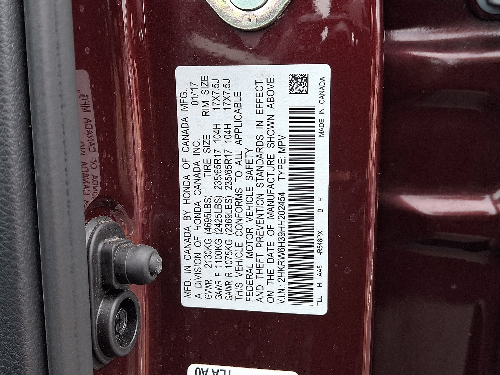 Certified 2017 Honda CR-V LX image 19